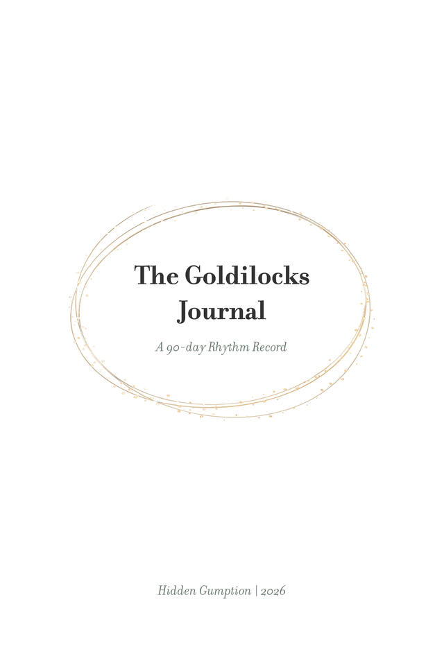 Goldilocks Journal - Title Page